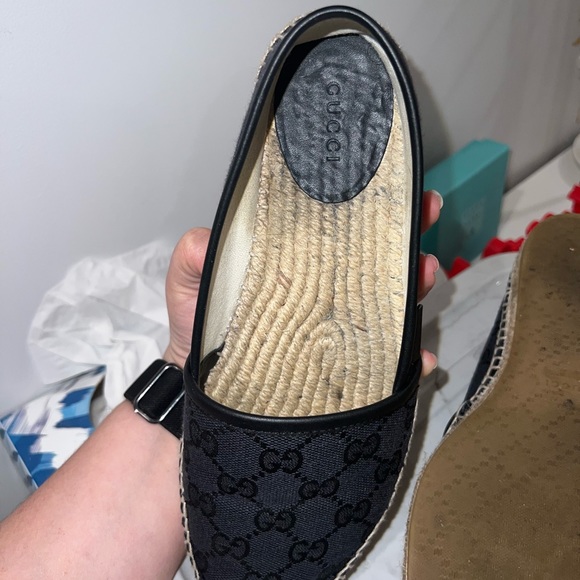 Authentic gucci espadrilles! Worn twice out doors. Pretty great condition. - Picture 2 of 5